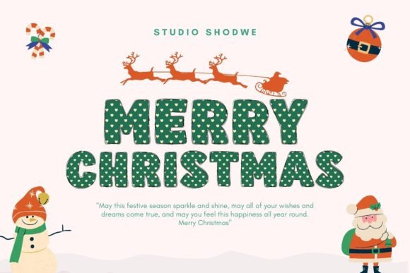 Fox Xmas-v4 Font - Preview 1