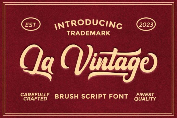 La Vintage Script & Handwritten Font By LetterFreshStudio