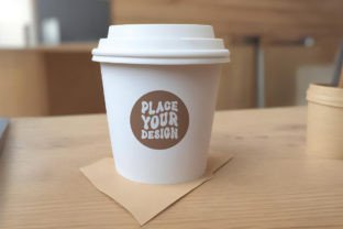 Paper Cup Coffee Mockup Template