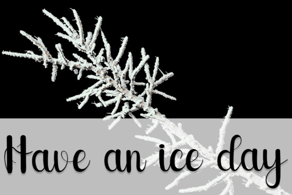 Snow Beautiful Font PNG with transparent background - Preview 1