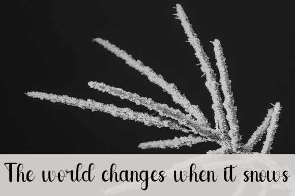 Snow Beautiful Font PNG with transparent background - Preview 2