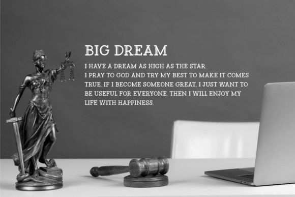 Big Lawyer Font PNG with transparent background - Preview 2