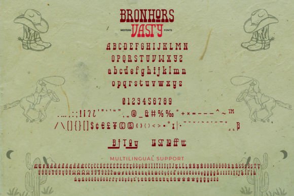 Bronhors Vasty Font - Preview 3