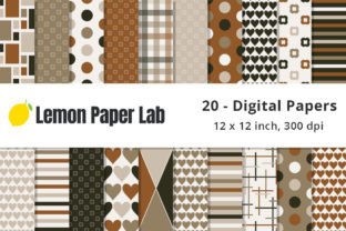 Brown Earth Tones Digital Paper Graphic by Lemon Paper Lab · Creative ...