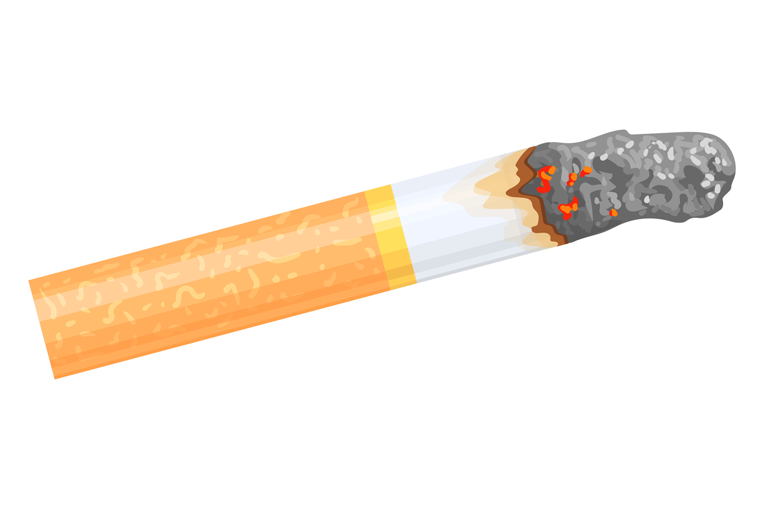 cigarette burning png Burning Cigarette Cartoon Icon. Smoking Graphic by smartstartstocker ·  Creative Fabrica