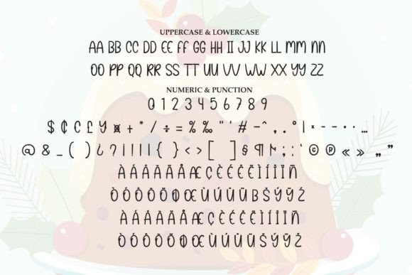 Christmas Pudding Font - Preview 5
