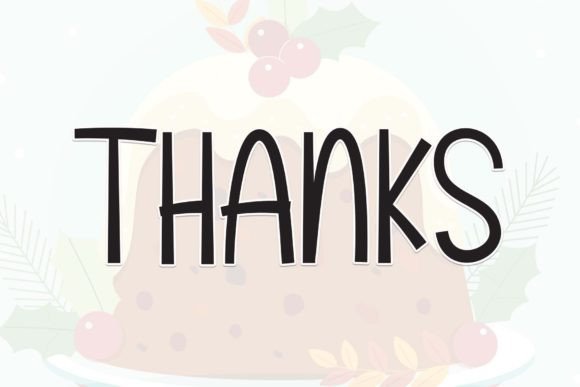 Christmas Pudding Font - Preview 6