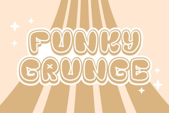 Chunky Groovy Font - Preview 1