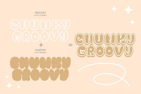 Chunky Groovy Font - Preview 2
