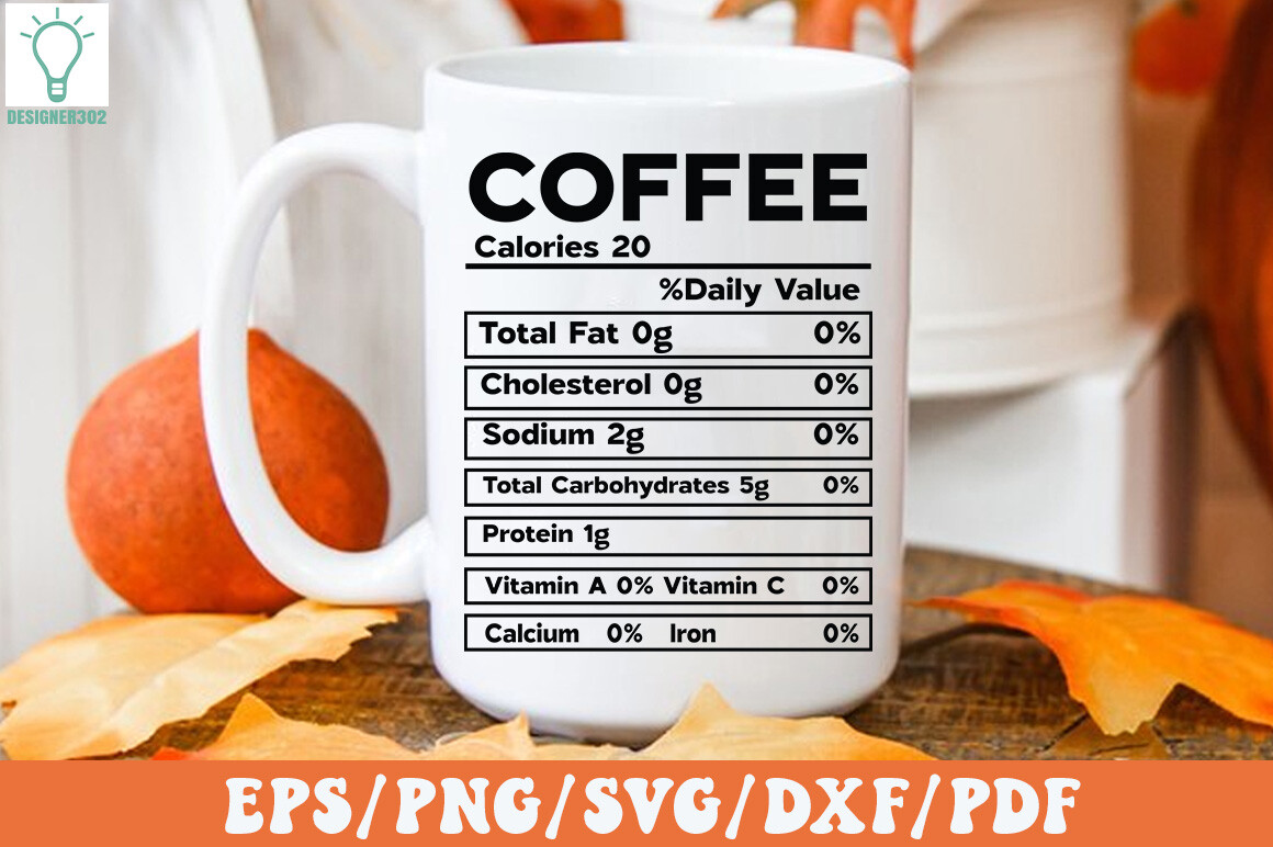 Coffee Nutrition Facts SVG Graphic by Designer302  Creative Fabrica