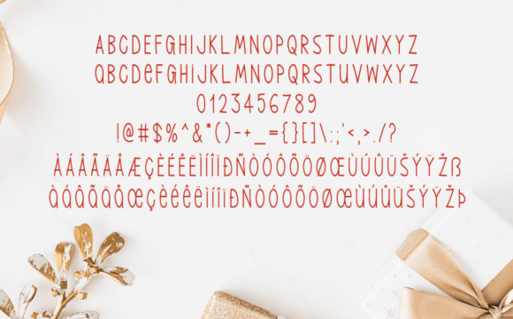 Gleaming Christmas Font - Preview 4