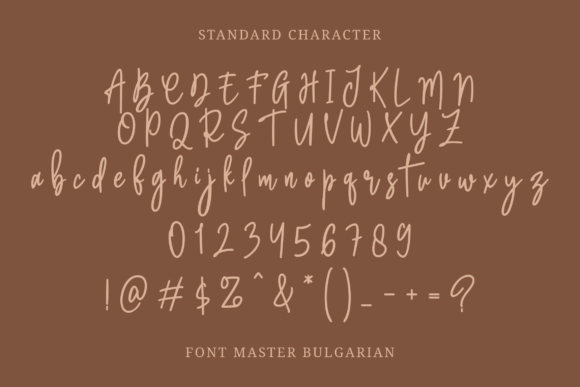 Master Bulgarian Font PNG with transparent background - Preview 1