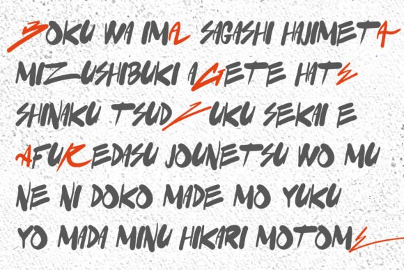 Nukami Font font preview - 3