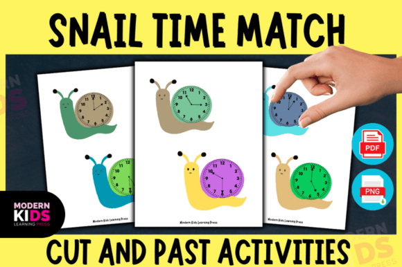 Snail Time Match - Cut and Past