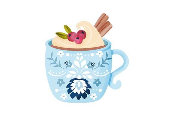 Hygge Scandinavian Nordic Cocoa Cup Food & Drinks Craft Cut File By Creative Fabrica Crafts