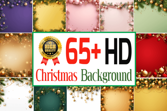 65+ Christmas Background