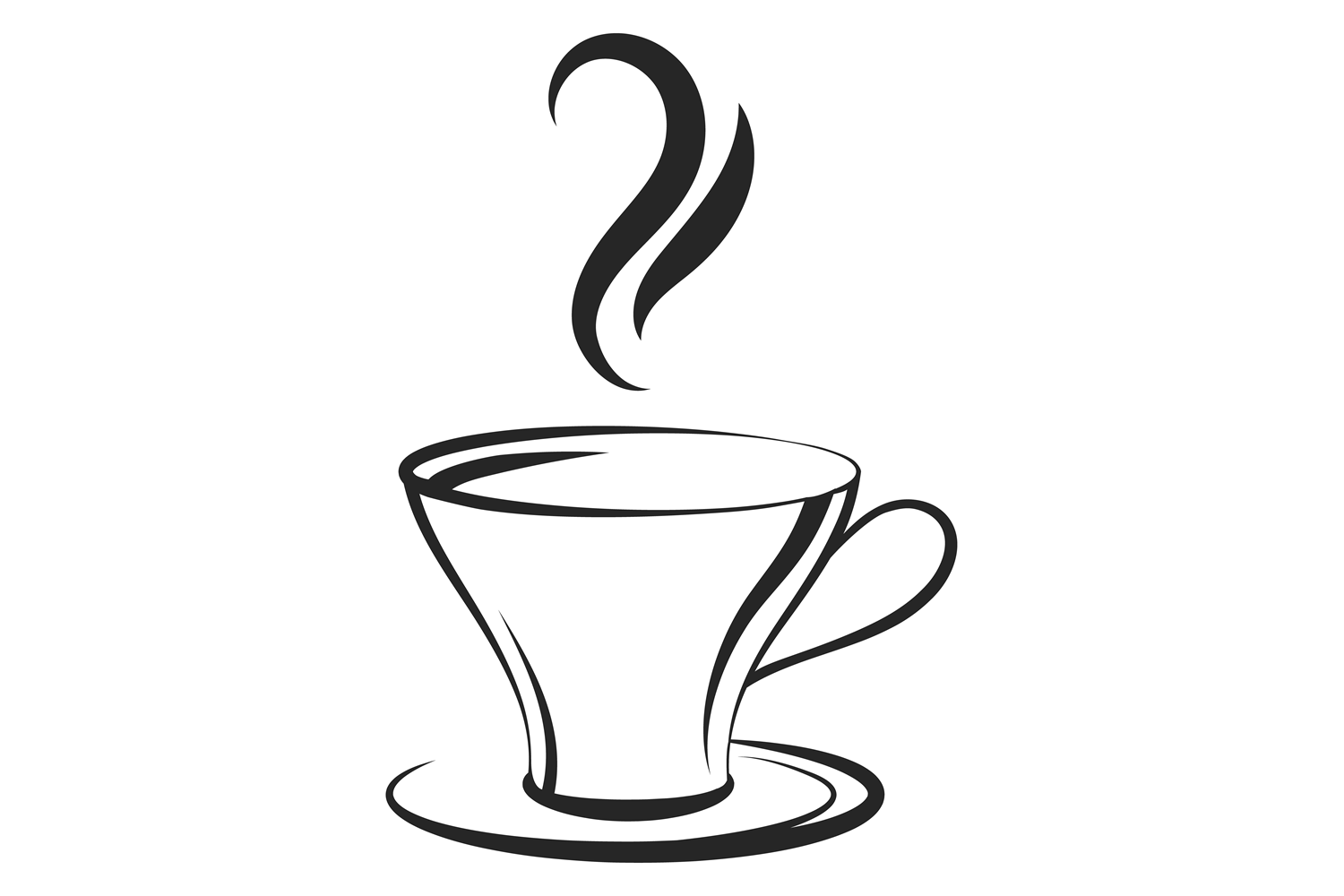 Aroma Hot Drink Cup Icon. Coffee Symbol Graphic by vectortatu  Creative  Fabrica