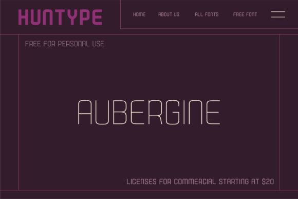Aubergine Font - Preview 1