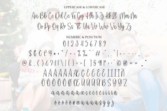 Christmas Family Font PNG with transparent background - Preview 6