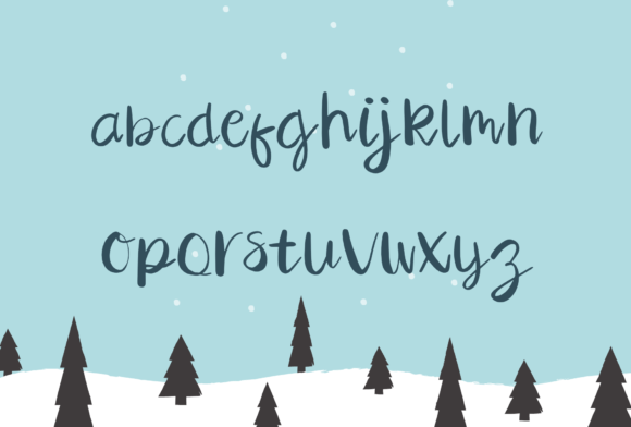 Christmas Night Font PNG with transparent background - Preview 2