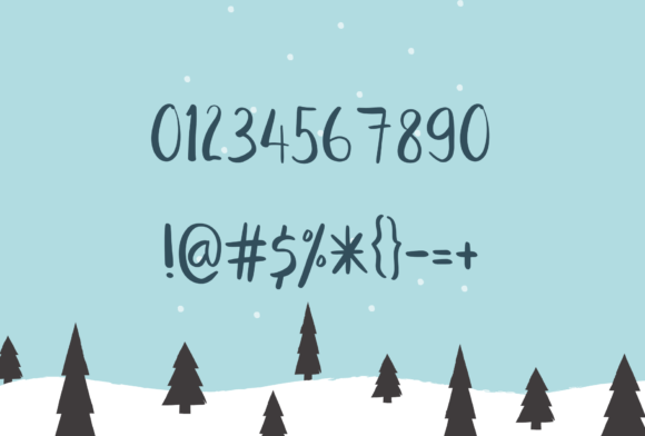 Christmas Night Font PNG with transparent background - Preview 3