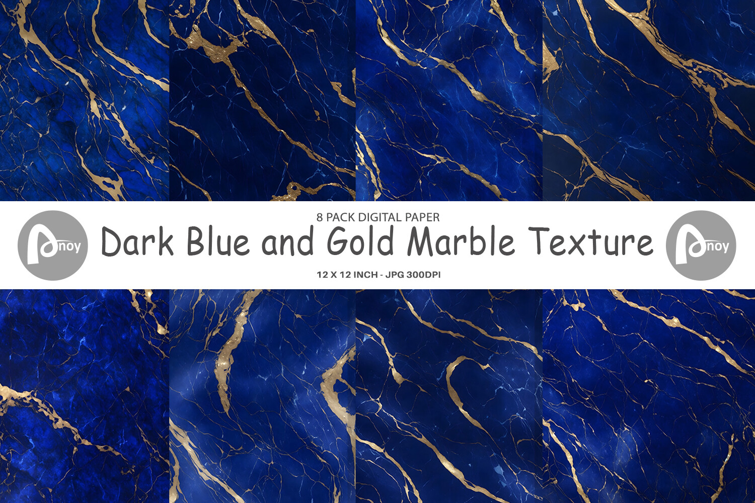 Digital Paper Blue Gold Marble Texture Graphic by Artnoy · Creative Fabrica