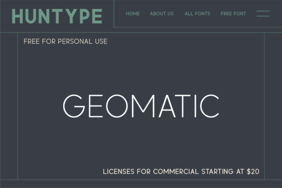 Geomatic Font - Preview 1