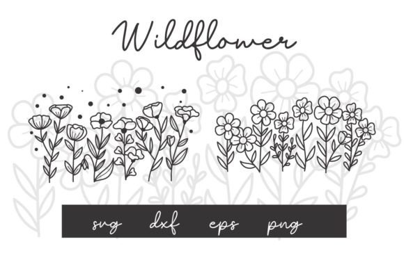 Hand Drawn Wildflower Svg Graphic by dadan_pm · Creative Fabrica