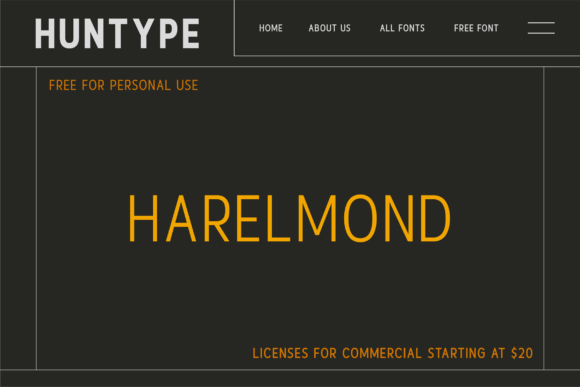 Harelmond Font - Preview 1