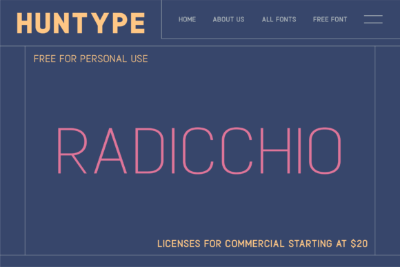 Radicchio Font PNG with transparent background - Preview 1