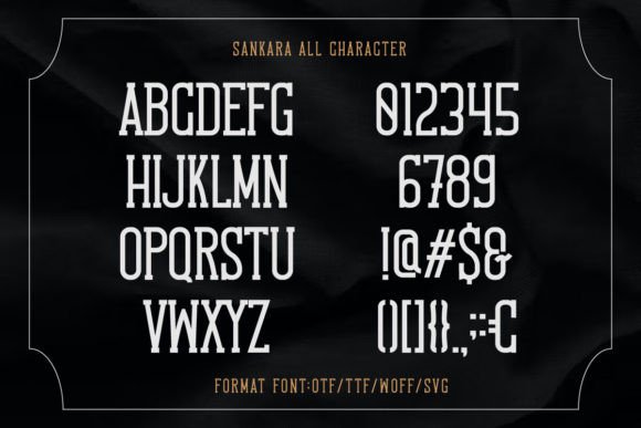 Sankara Font PNG with transparent background - Preview 6