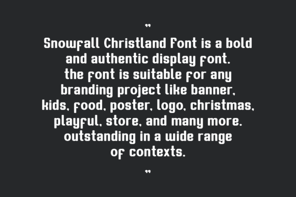 Snowfall Christland Font PNG with transparent background - Preview 5