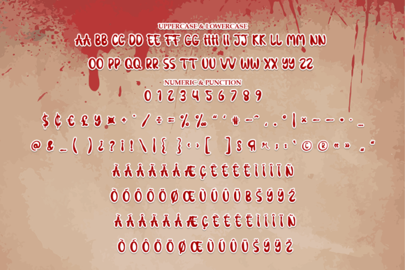 Blood Drops Font - Preview 6