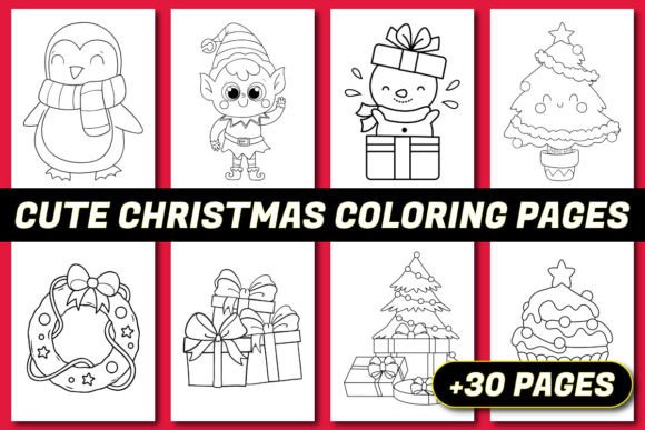 CUTE CHRISTMAS COLORING BOOK