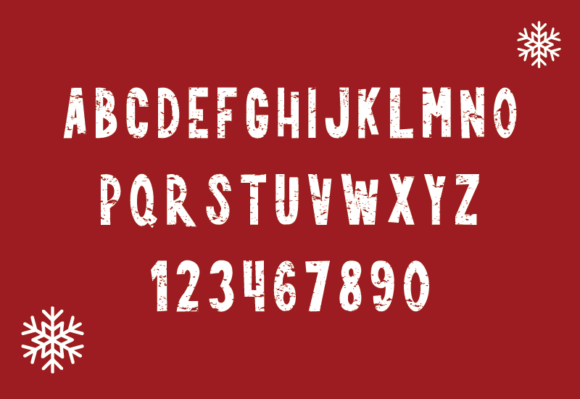 Christmas Grunge Font - Preview 2