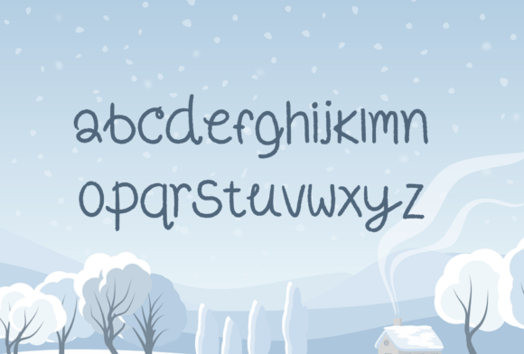 Christmas Snow Font - Preview 2