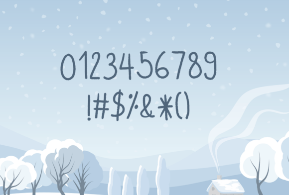 Christmas Snow Font - Preview 3