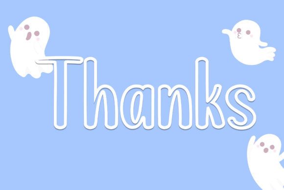 Cute Ghost Font - Preview 6