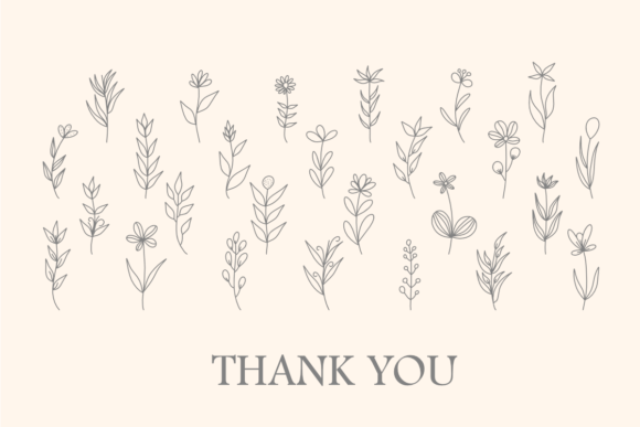 Leaves Garden Font PNG with transparent background - Preview 2