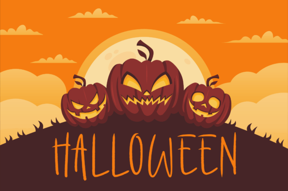 Nightfully Haunted Font PNG with transparent background - Preview 3