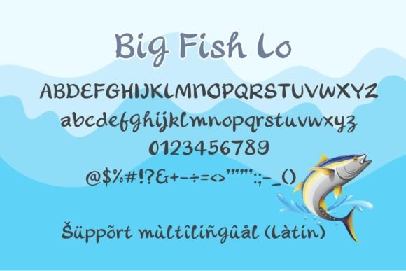Big Fish Lo Font - Preview 1