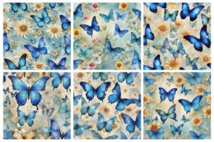 Blue Butterfly Watercolor Paper Graphic by Pixy Graphic · Creative Fabrica