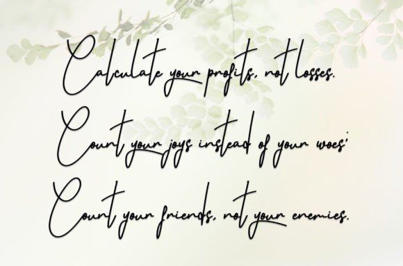 Calligraphy Font - Preview 4