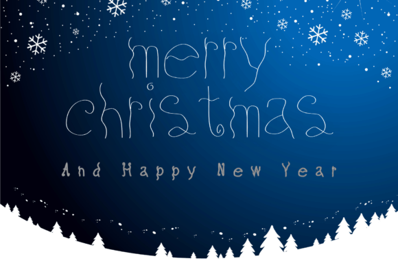 Christmas Snow Font - Preview 1