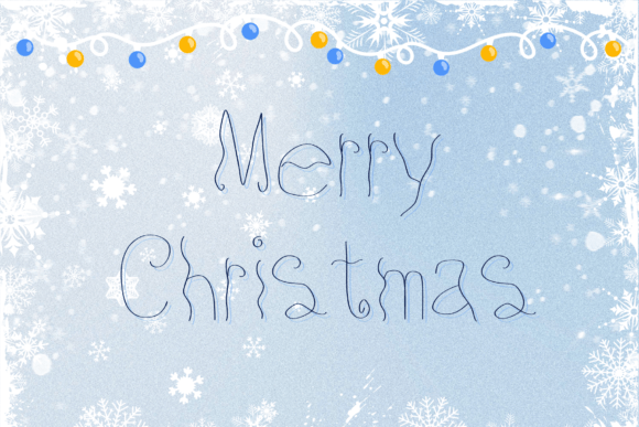 Christmas Snow Font - Preview 2