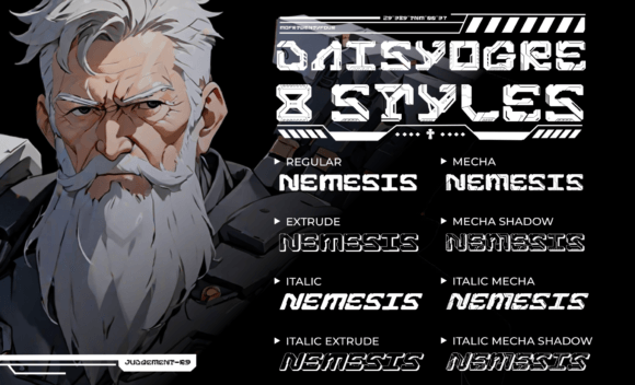 Daisyogre Font - Preview 3