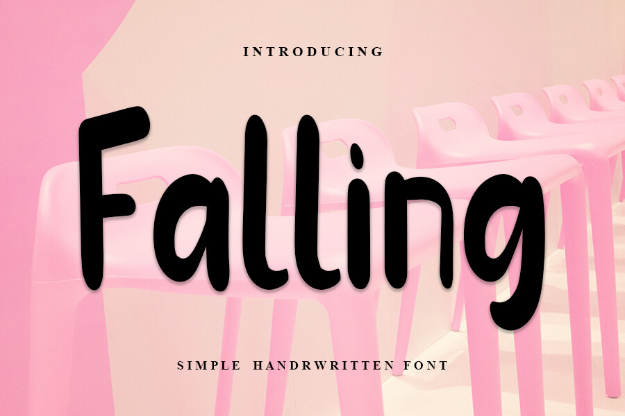 Falling font by Inermedia — refined script with smooth curves for professional fall design work