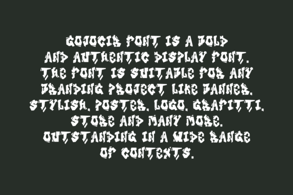 Gojocir Font - Preview 3