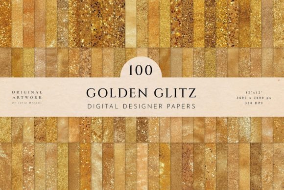 Golden Glitz Gold Glitter Texture