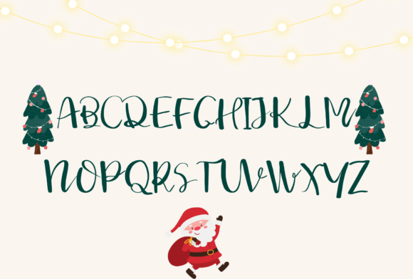 Hi Santa Font PNG with transparent background - Preview 1